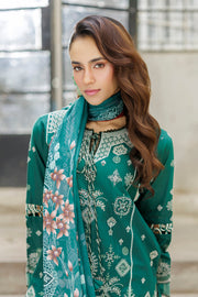Zellbury Chikankari Embroidered Cotton Unstitched 3Pc Suit WUC25E34034