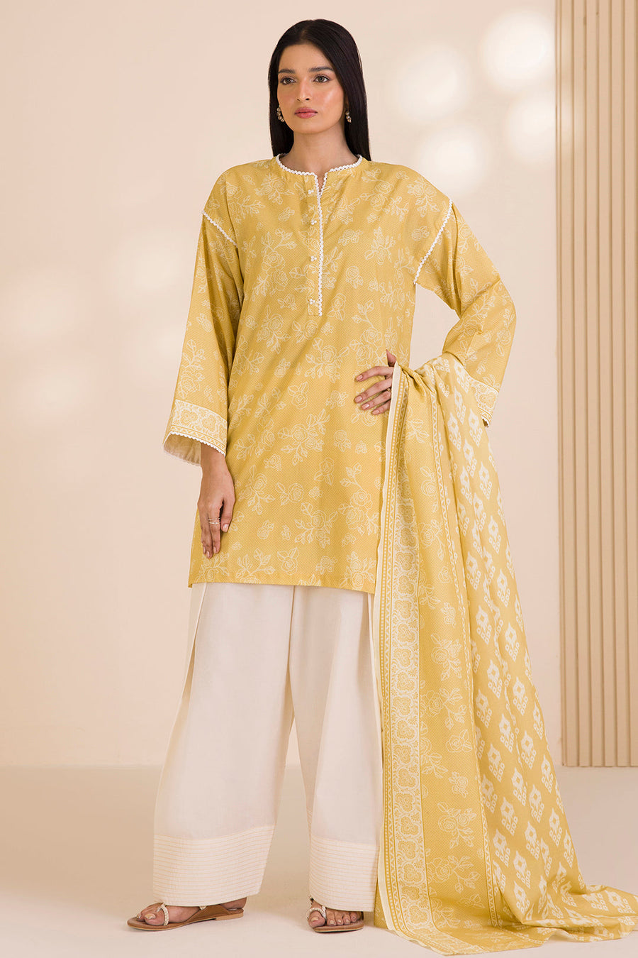 Zellbury Printed Cotton Unstitched 2Pc Suit WUC25X20001