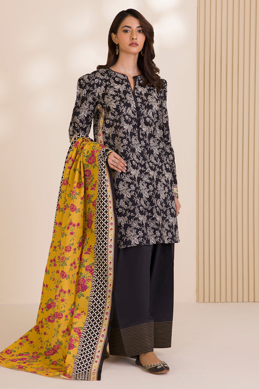 Zellbury Printed Cotton Unstitched 2Pc Suit WUC25X20004