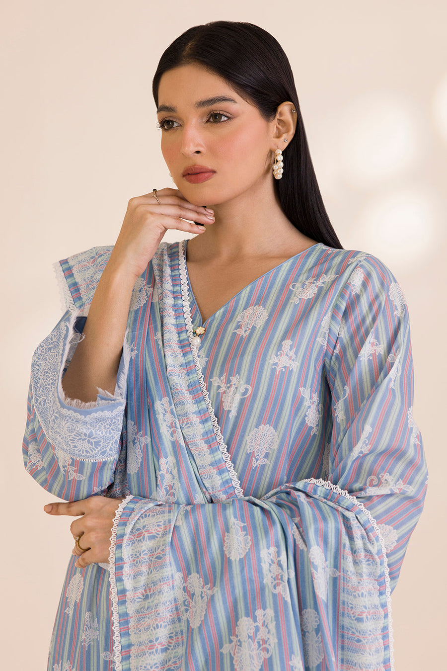 Zellbury Printed Cotton Unstitched 2Pc Suit WUC25X20006