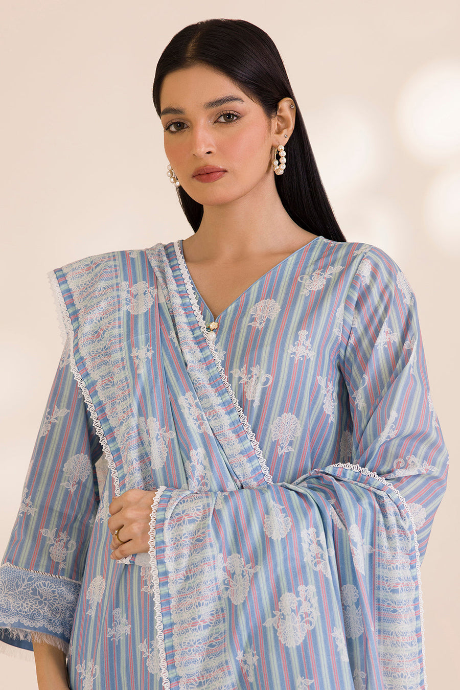 Zellbury Printed Cotton Unstitched 2Pc Suit WUC25X20006