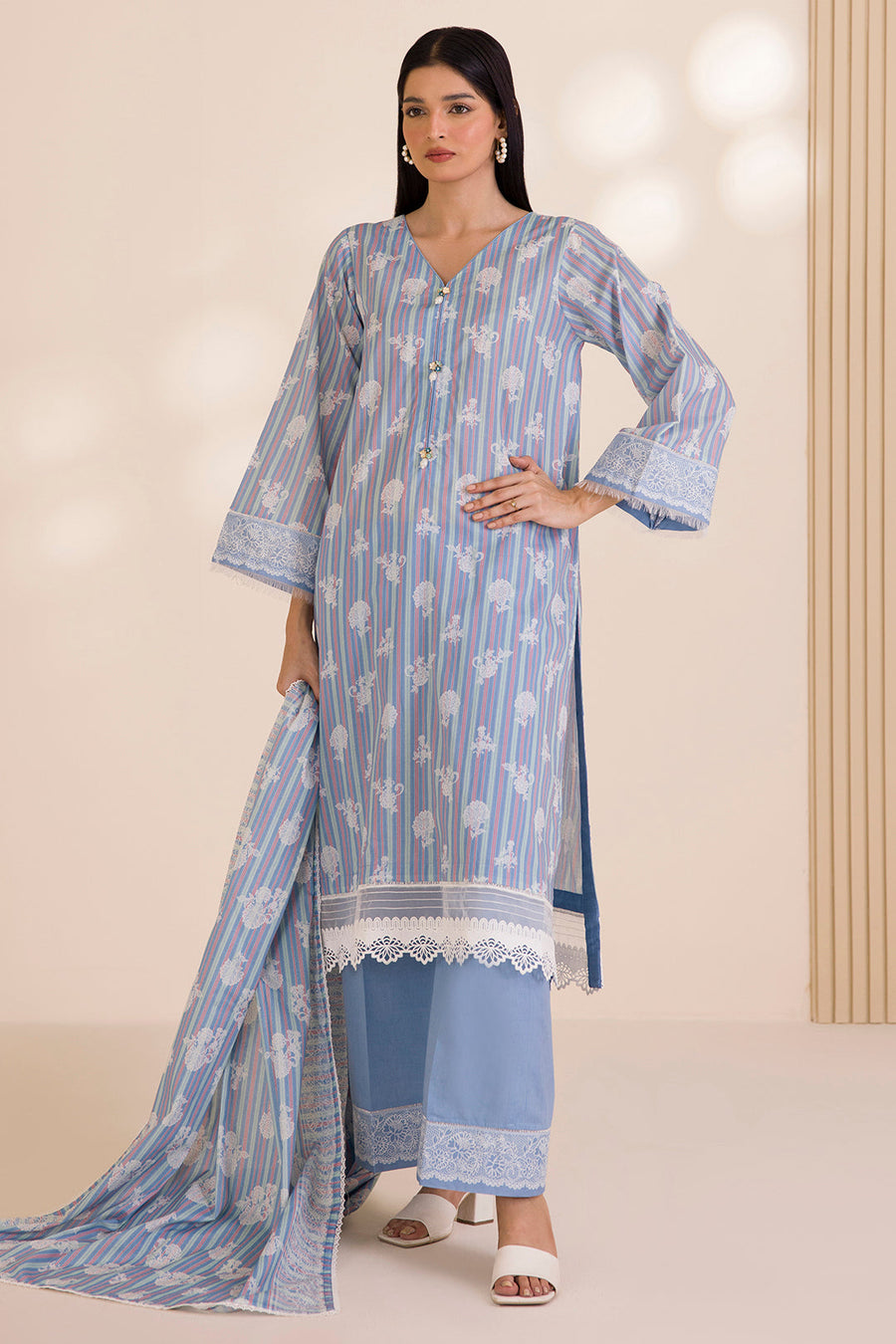 Zellbury Printed Cotton Unstitched 2Pc Suit WUC25X20006