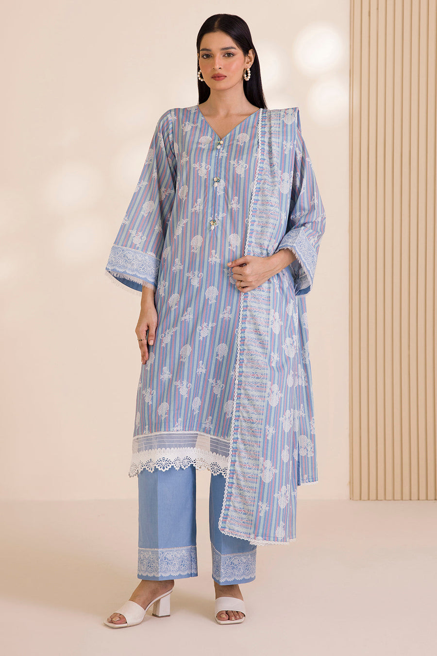 Zellbury Printed Cotton Unstitched 2Pc Suit WUC25X20006