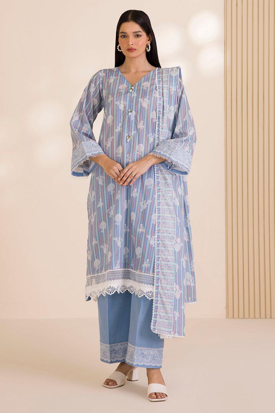 Zellbury Printed Cotton Unstitched 2Pc Suit WUC25X20006
