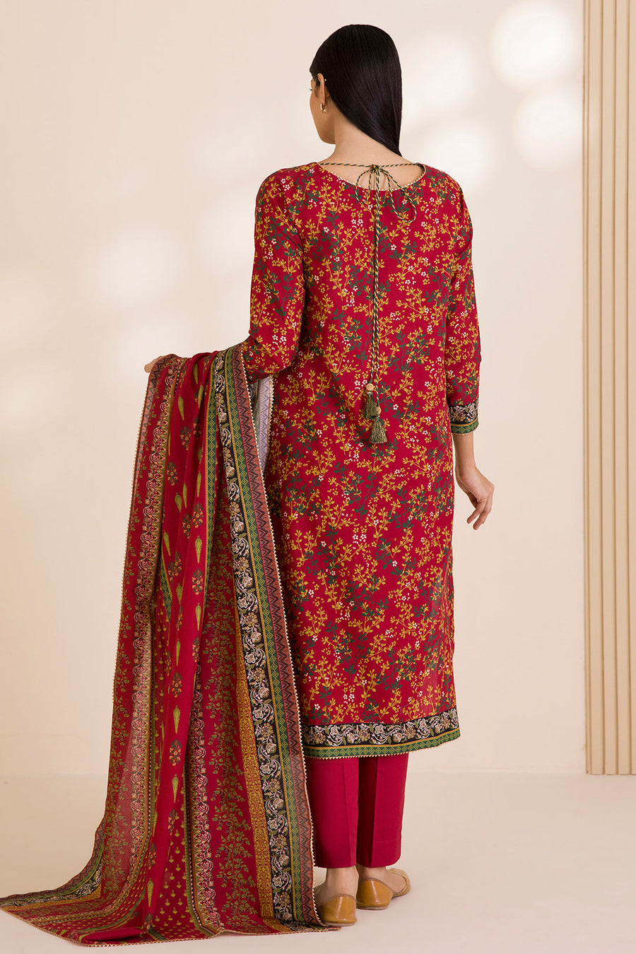 Zellbury Printed Cotton Unstitched 3Pc Suit WUC25X30017