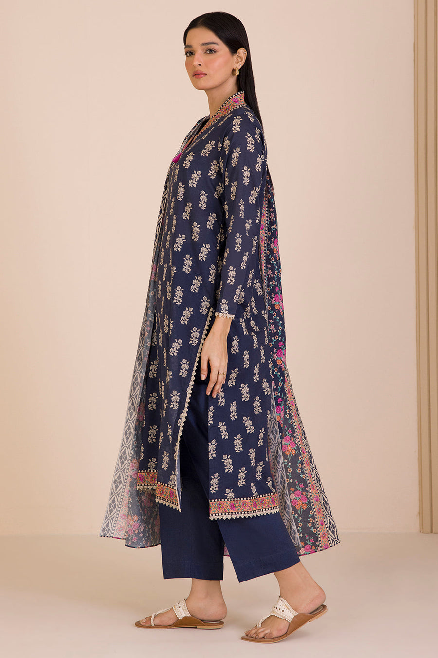 Zellbury Printed Cotton Unstitched 3Pc Suit WUC25X30020