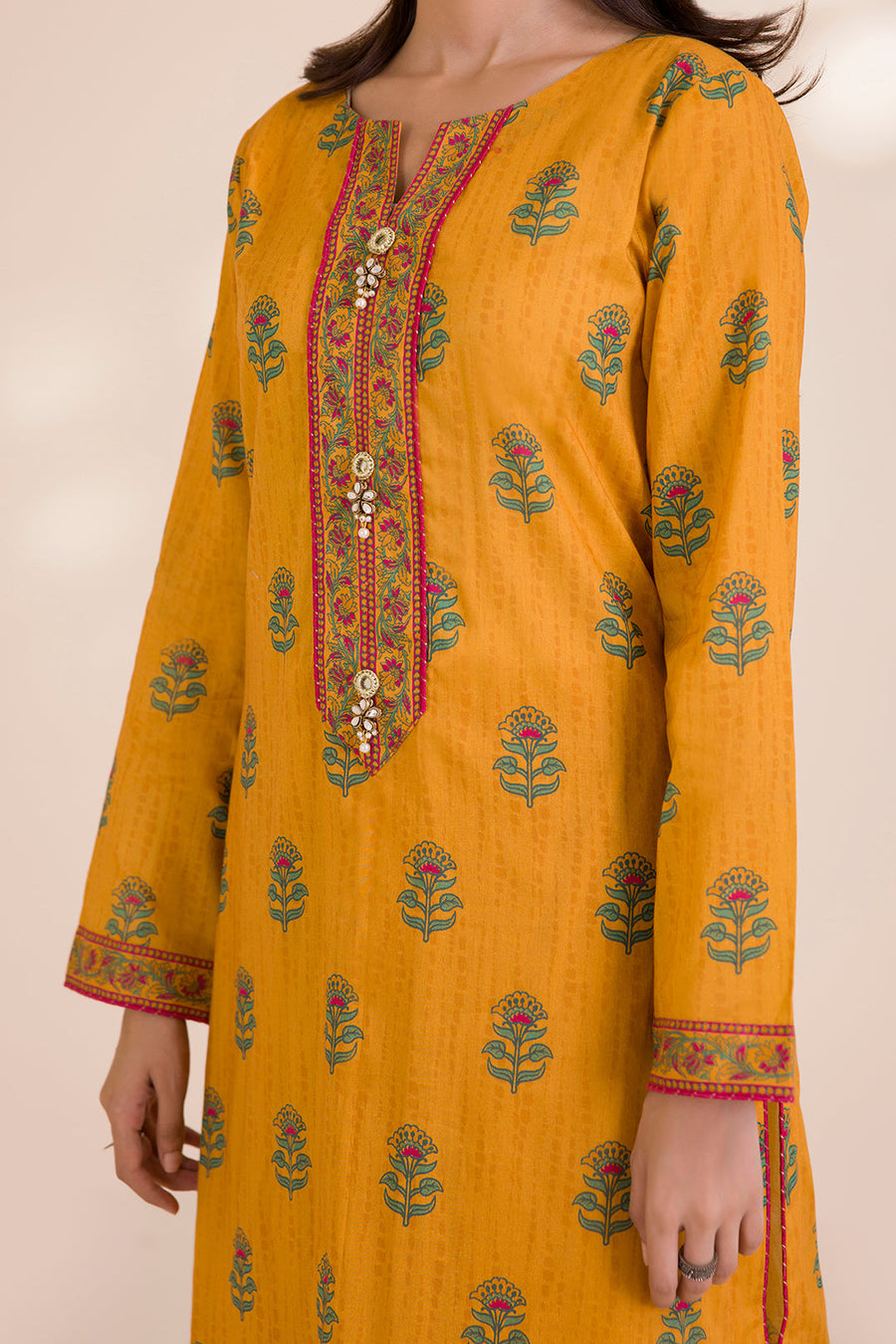 Zellbury Printed Cotton Unstitched 3Pc Suit WUC25X30021