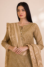Zellbury Printed Cotton Unstitched 3Pc Suit WUC25X30024