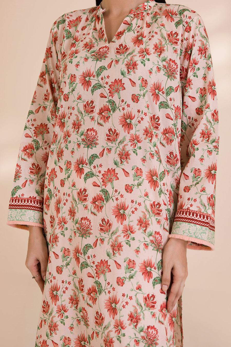 Zellbury Printed Cotton Unstitched 3Pc Suit WUC25X30025