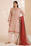 Zellbury Printed Cotton Unstitched 3Pc Suit WUC25X30025