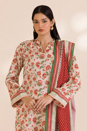 Zellbury Printed Cotton Unstitched 3Pc Suit WUC25X30025