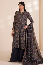 Zellbury Printed Cotton Unstitched 3Pc Suit WUC25X30035