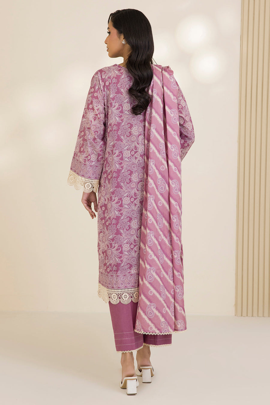 Zellbury Printed Cotton Unstitched 3Pc Suit WUC25X30036
