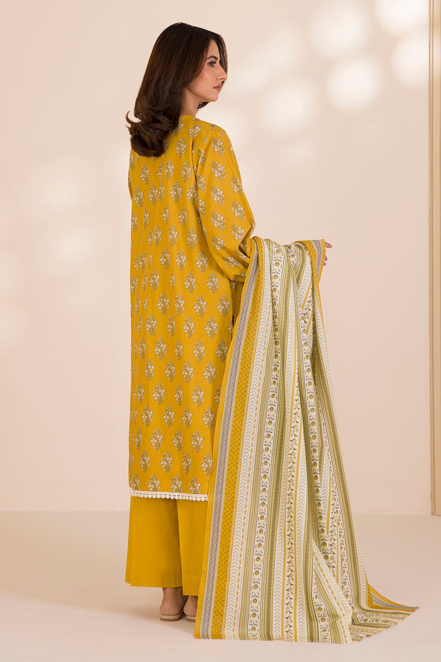 Zellbury Printed Cotton Unstitched 3Pc Suit WUC25X30037