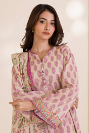 Zellbury Printed Cotton Unstitched 3Pc Suit WUC25X30038