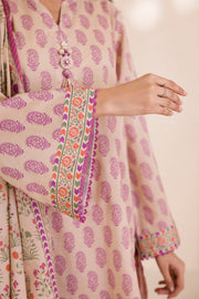 Zellbury Printed Cotton Unstitched 3Pc Suit WUC25X30038