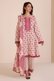 Zellbury Printed Cotton Unstitched 3Pc Suit WUC25X30039