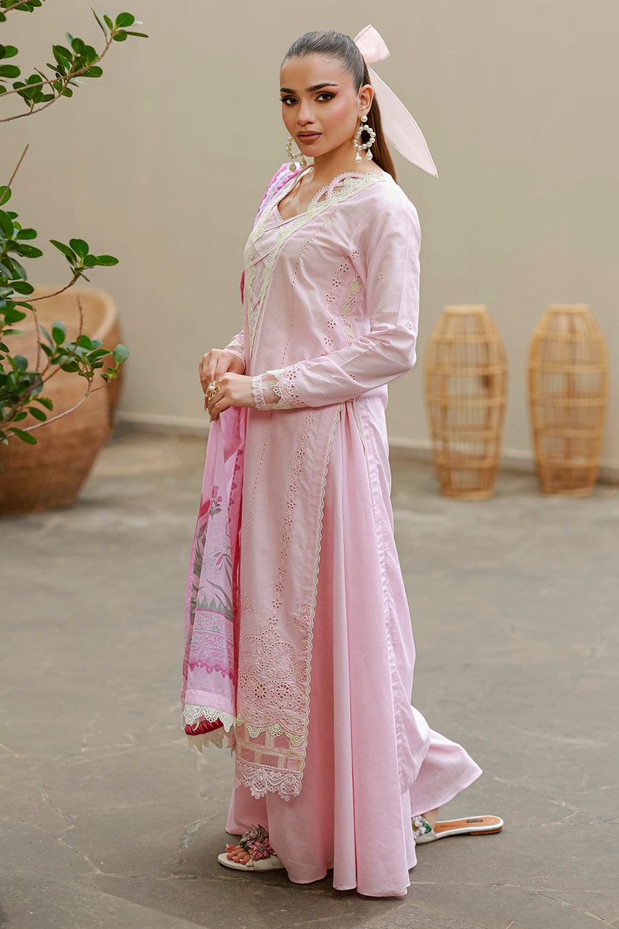 Zellbury Chikankari Embroidered Cotton Unstitched 3Pc Suit WUC26E34048