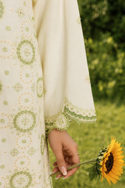 Zellbury Chikankari Embroidered Cotton Unstitched 3Pc Suit WUC26E34049