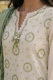Zellbury Chikankari Embroidered Cotton Unstitched 3Pc Suit WUC26E34049