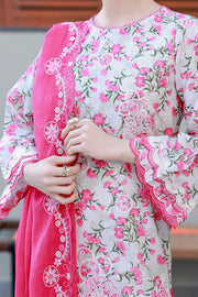 Zellbury Chikankari Embroidered Cotton Unstitched 3Pc Suit WUC26E34051