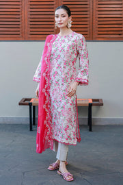 Zellbury Chikankari Embroidered Cotton Unstitched 3Pc Suit WUC26E34051
