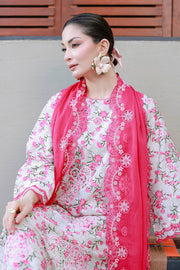 Zellbury Chikankari Embroidered Cotton Unstitched 3Pc Suit WUC26E34051