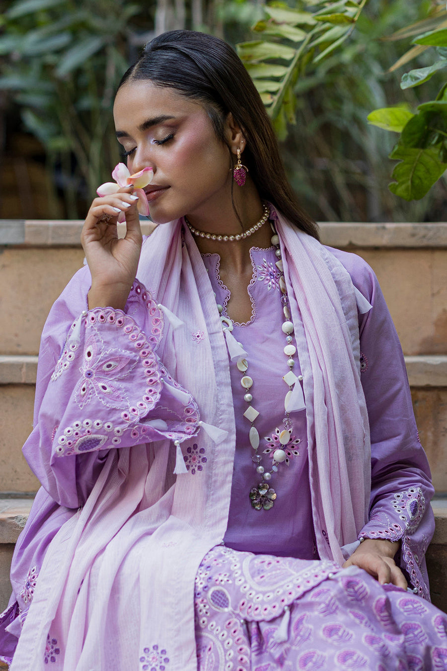 Zellbury Chikankari Embroidered Cotton Unstitched 3Pc Suit WUC26E34052