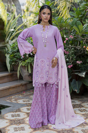 Zellbury Chikankari Embroidered Cotton Unstitched 3Pc Suit WUC26E34052