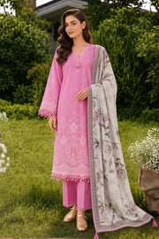 Zellbury Chikankari Embroidered Cotton Unstitched 3Pc Suit WUC26E34055
