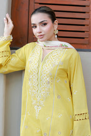 Zellbury Chikankari Embroidered Cotton Unstitched 3Pc Suit WUC26E34056