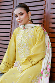 Zellbury Chikankari Embroidered Cotton Unstitched 3Pc Suit WUC26E34056