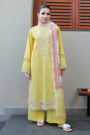 Zellbury Chikankari Embroidered Cotton Unstitched 3Pc Suit WUC26E34056