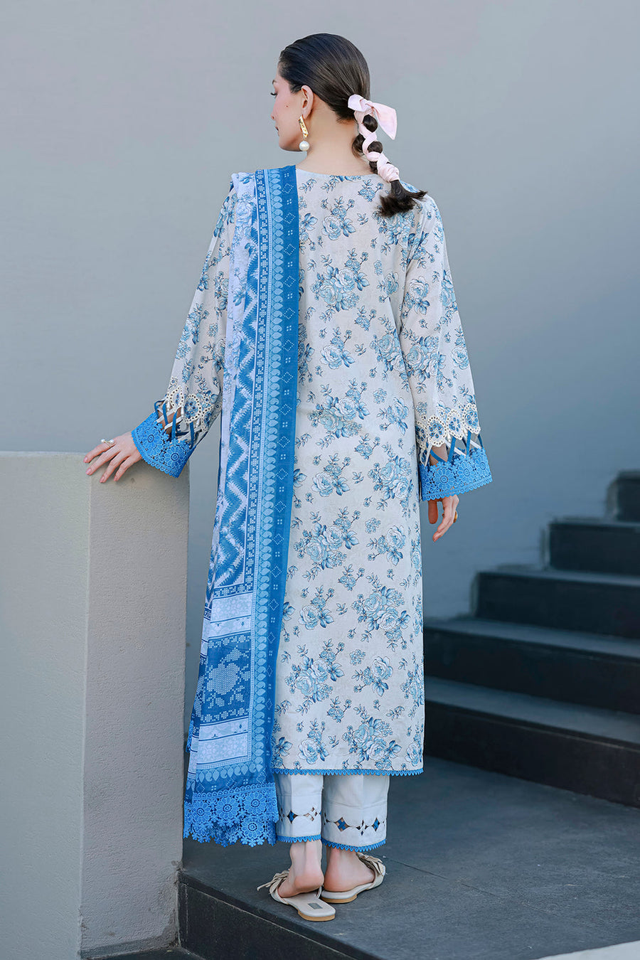 Zellbury Chikankari Embroidered Cotton Unstitched 3Pc Suit WUC26E34057