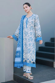 Zellbury Chikankari Embroidered Cotton Unstitched 3Pc Suit WUC26E34057