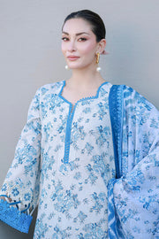 Zellbury Chikankari Embroidered Cotton Unstitched 3Pc Suit WUC26E34057