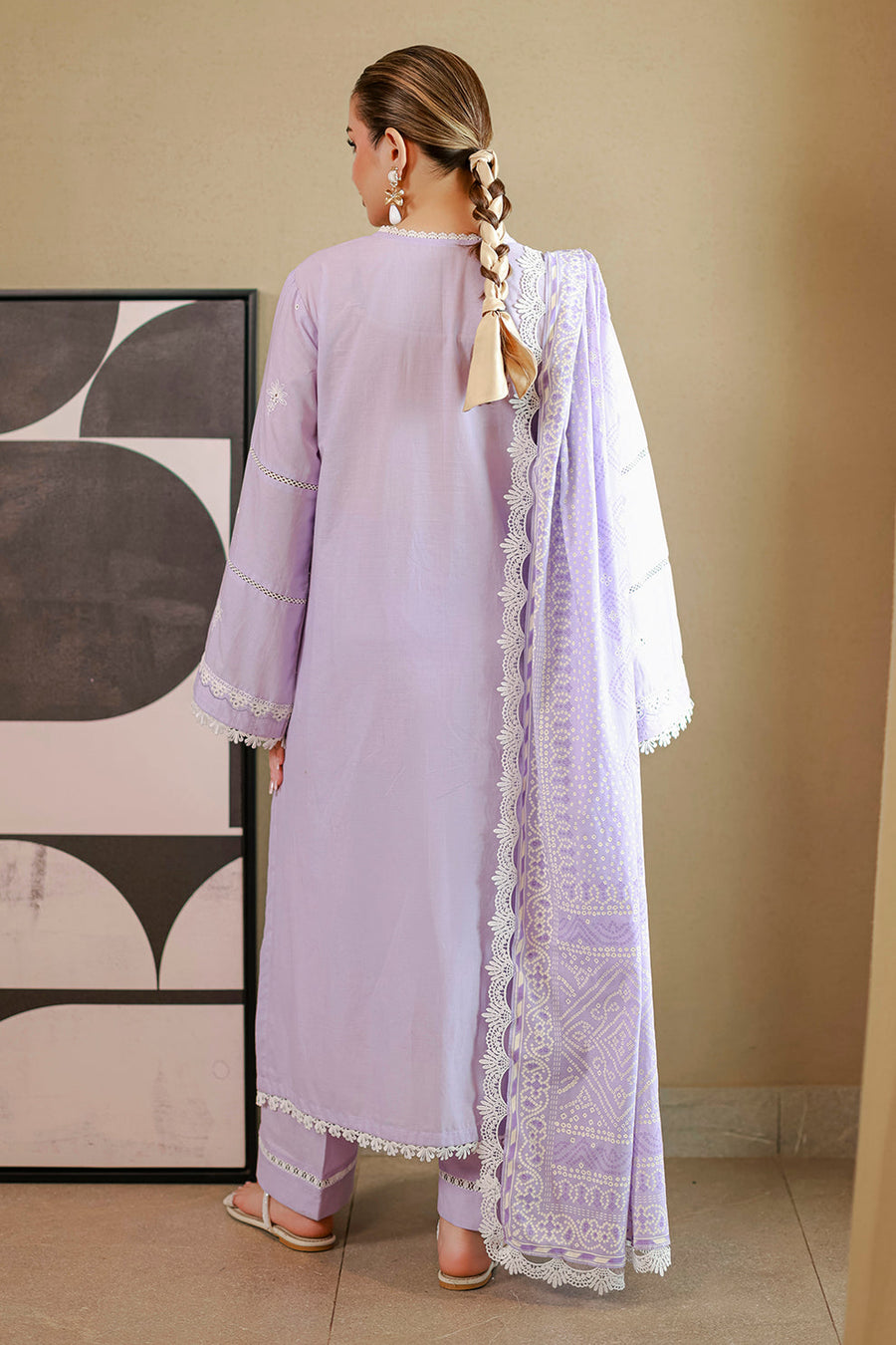 Zellbury Chikankari Embroidered Cotton Unstitched 3Pc Suit WUC26E34059