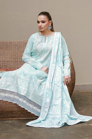 Zellbury Chikankari Embroidered Cotton Unstitched 3Pc Suit WUC26E34060