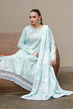 Zellbury Chikankari Embroidered Cotton Unstitched 3Pc Suit WUC26E34060