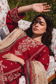 Zellbury Chikankari Embroidered Cotton Unstitched 3Pc Suit WUC26E34062