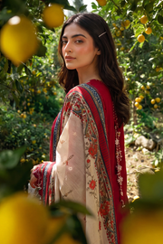 Zellbury Chikankari Embroidered Cotton Unstitched 3Pc Suit WUC26E34062