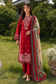 Zellbury Chikankari Embroidered Cotton Unstitched 3Pc Suit WUC26E34062