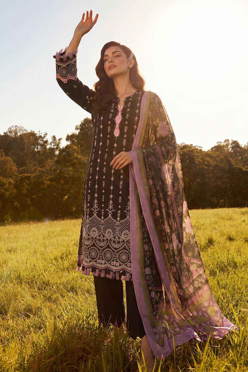 Zellbury Chikankari Embroidered Cotton Unstitched 3Pc Suit WUC26E34063