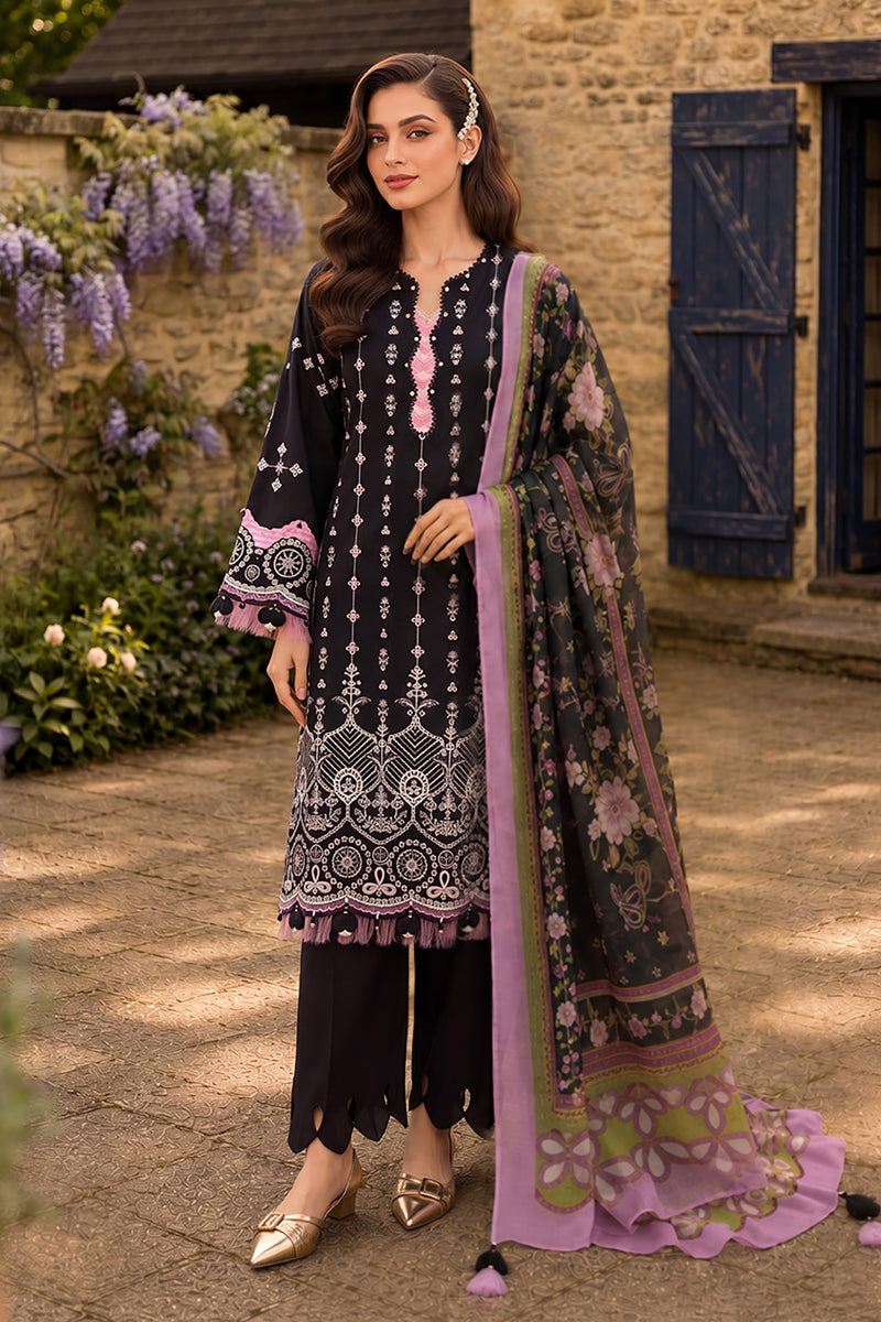 Zellbury Chikankari Embroidered Cotton Unstitched 3Pc Suit WUC26E34063