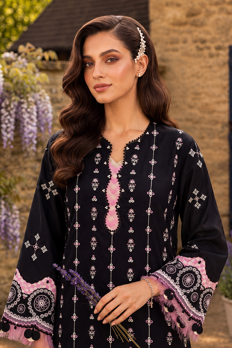 Zellbury Chikankari Embroidered Cotton Unstitched 3Pc Suit WUC26E34063
