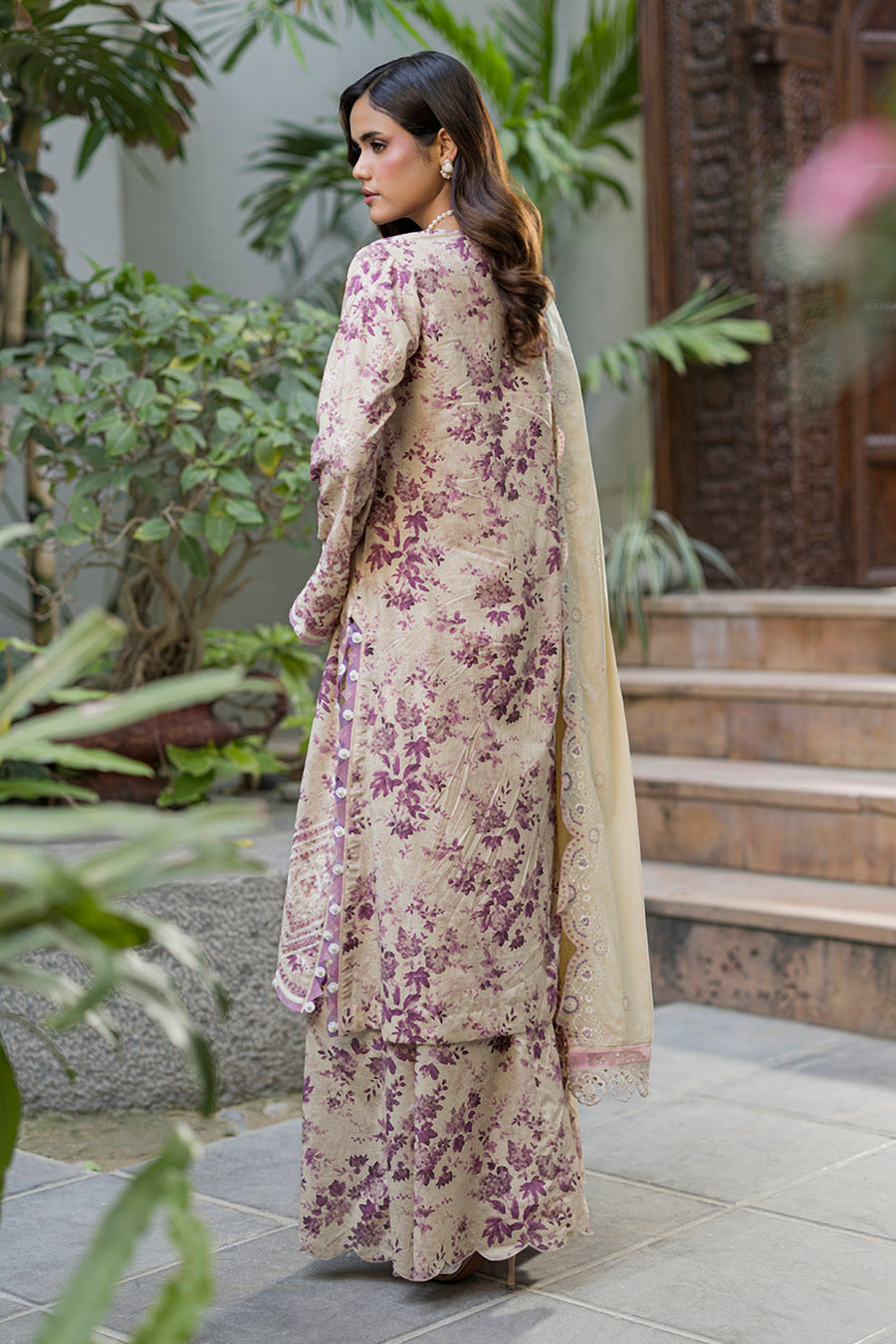 Zellbury Chikankari Embroidered Cotton Unstitched 3Pc Suit WUC26E34064