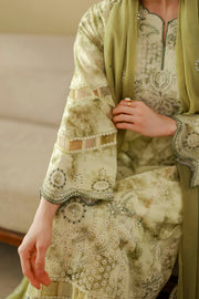 Zellbury Chikankari Embroidered Cotton Unstitched 3Pc Suit WUC26E34065