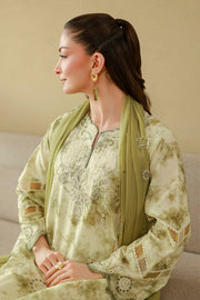 Zellbury Chikankari Embroidered Cotton Unstitched 3Pc Suit WUC26E34065