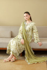Zellbury Chikankari Embroidered Cotton Unstitched 3Pc Suit WUC26E34065