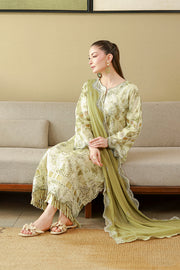 Zellbury Chikankari Embroidered Cotton Unstitched 3Pc Suit WUC26E34065